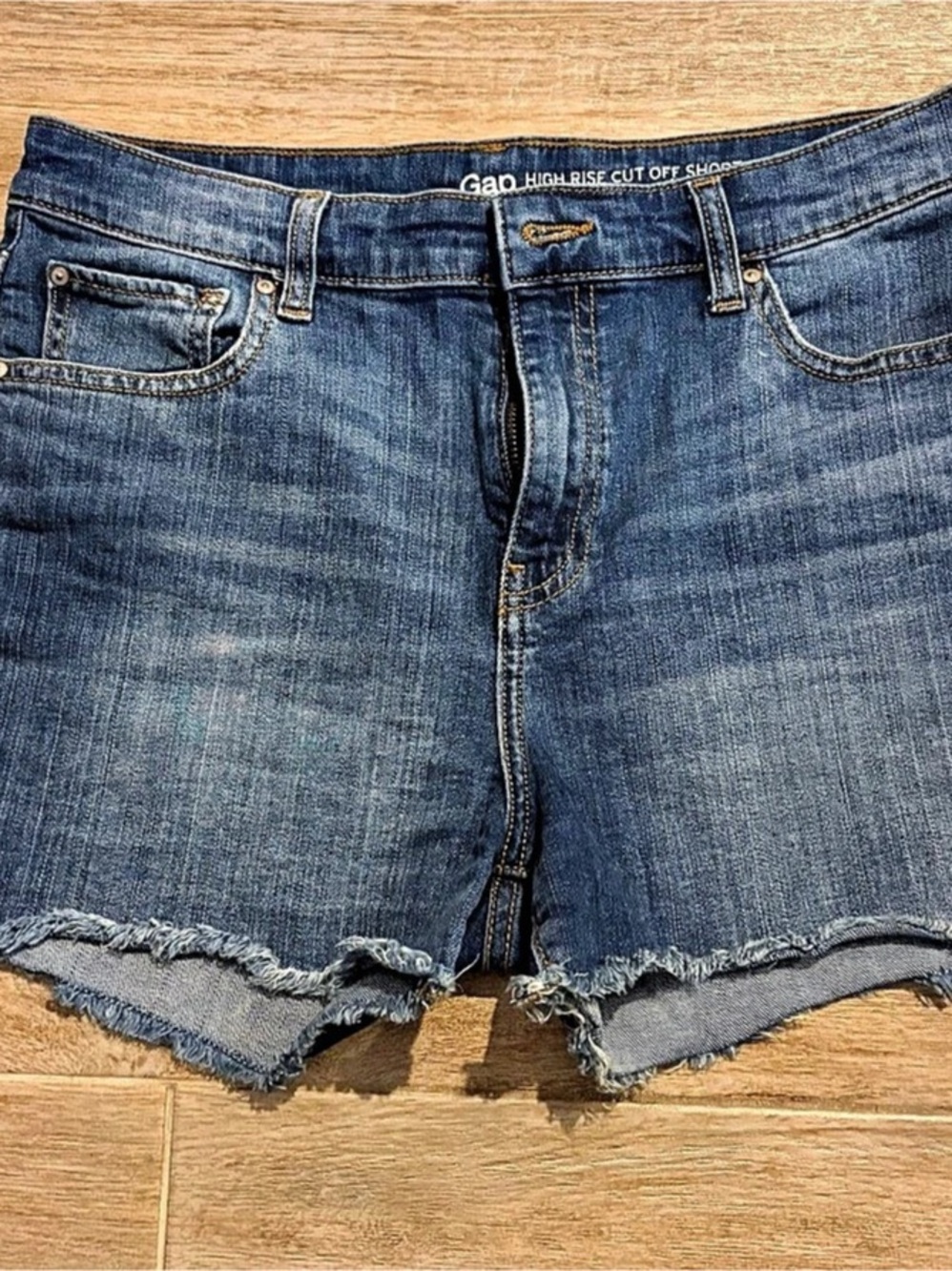 Gap High Rise Cut Off Short Denim Shorts Size 6